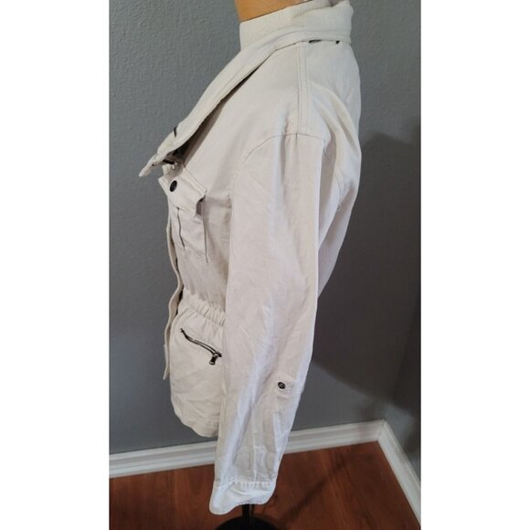 Kenneth Cole New York Jacket Women's Size XS Beige Multi Pockets - Picture 6 of 14